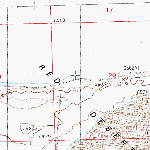 Topographic Map of Black Rock Creek, WY