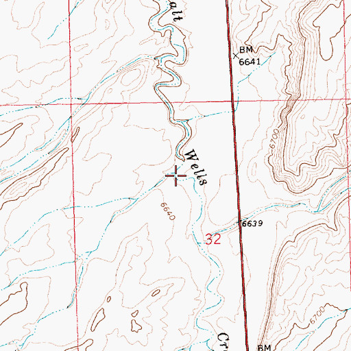 Topographic Map of Blair Creek, WY