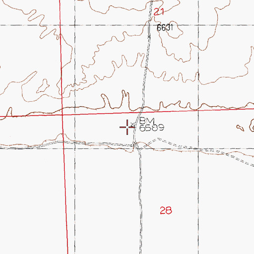 Topographic Map of Blake Sheep Camp, WY