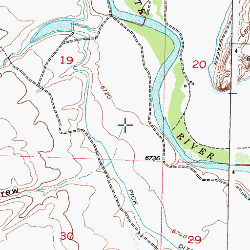 Topographic Map of Blydenburg Draw, WY