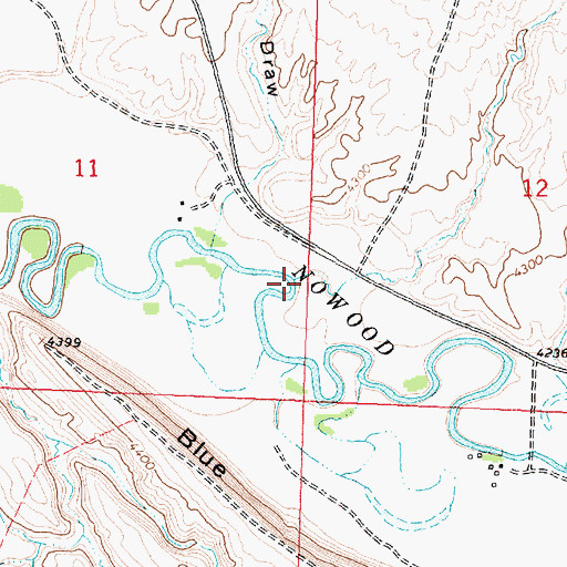 Topographic Map of Bobcat Gulch, WY
