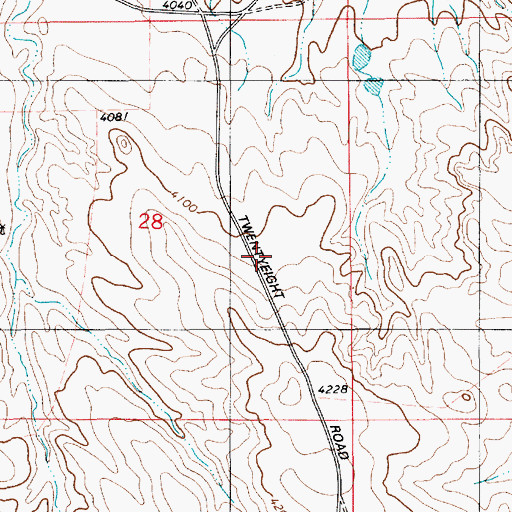 Topographic Map of Boggy Reservoir, WY