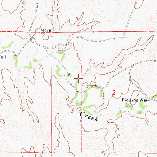 Topographic Map of Bogie Draw, WY