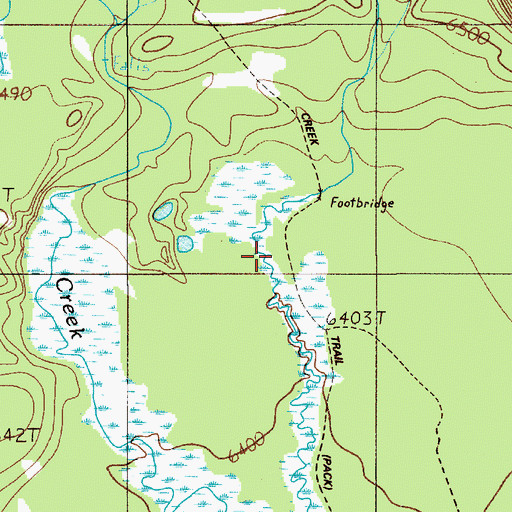 Topographic Map of Boundary Creek Patrol Cabin, WY