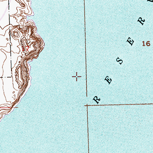Topographic Map of Boysen Reservoir, WY