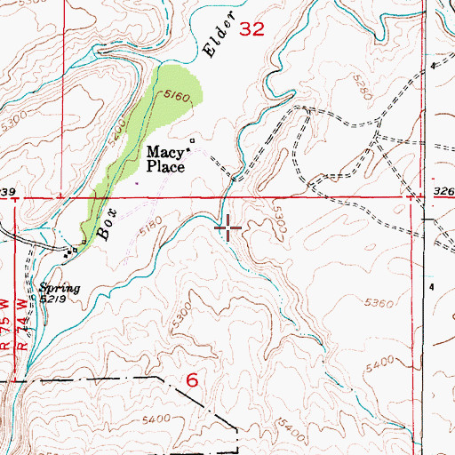 Topographic Map of Brighton Canyon, WY