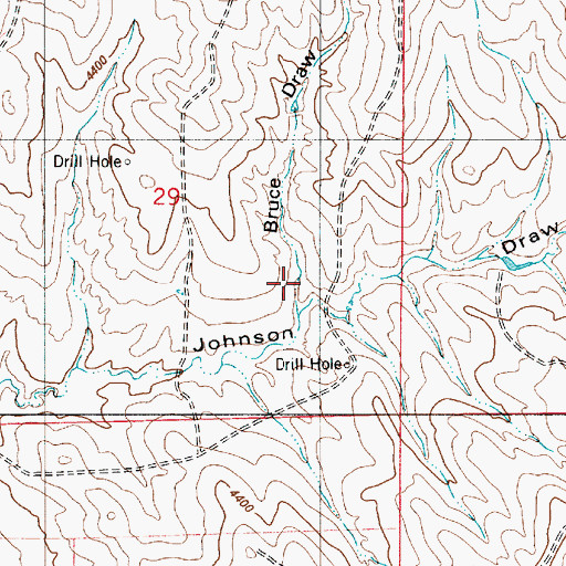 Topographic Map of Bruce Draw, WY