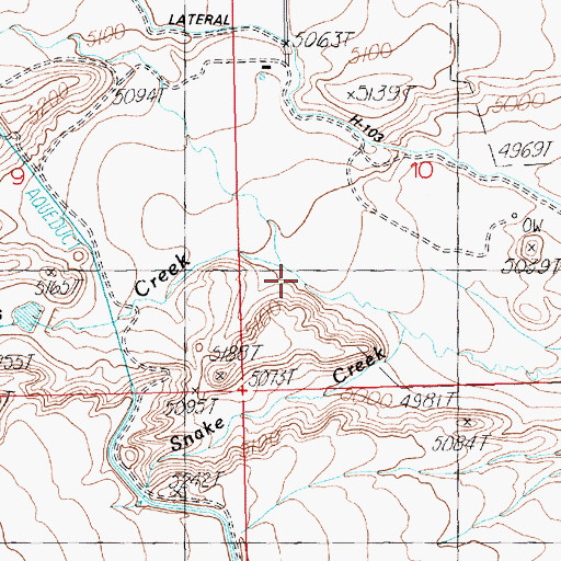 Topographic Map of Buck Springs Creek, WY
