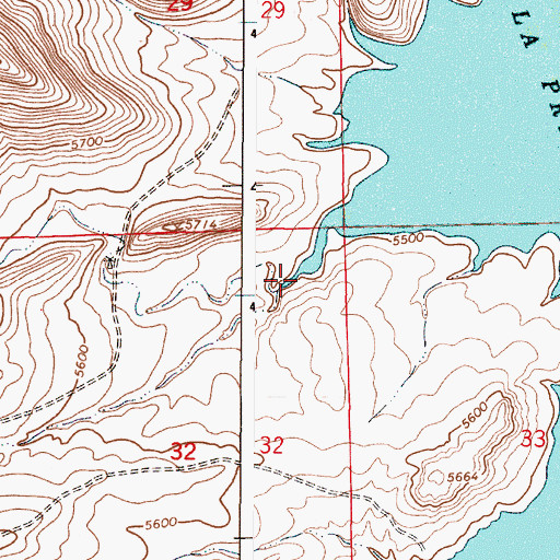 Topographic Map of Buckshot Creek, WY