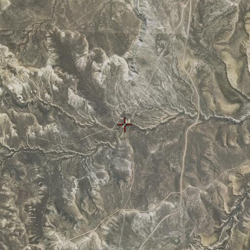 Aerial/Satellite Image of Bud Kimball Reservoir, WY