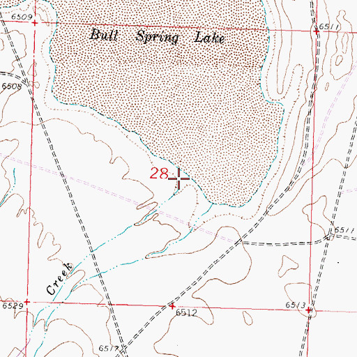 Topographic Map of Bulls Creek, WY