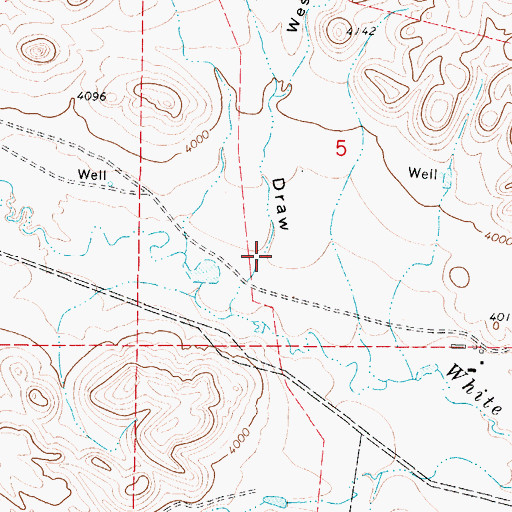 Topographic Map of Butte Draw, WY