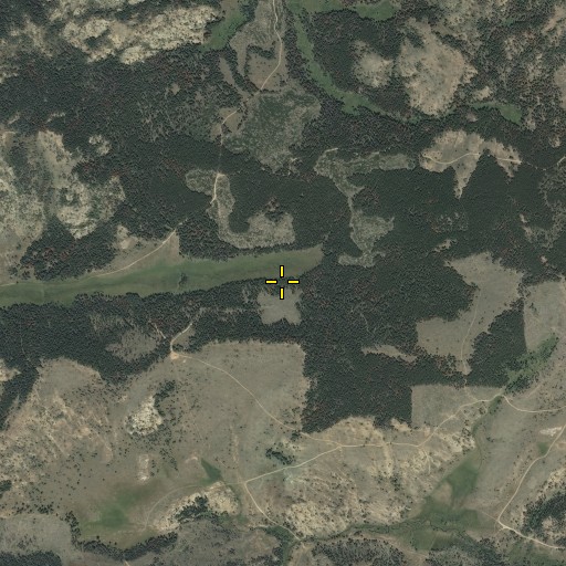 Aerial/Satellite Image of Button Meadows, WY