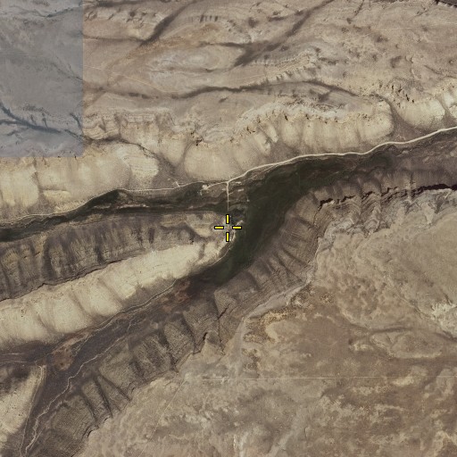 Aerial/Satellite Image of Canyon Creek Ranch, WY
