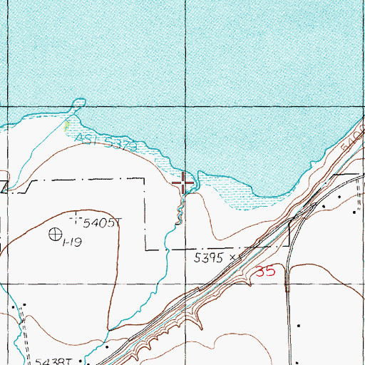 Topographic Map of Carter Creek, WY