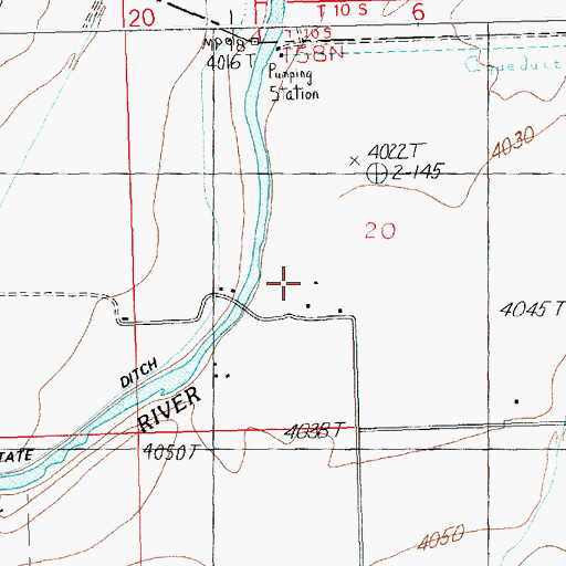 Topographic Map of Chesarek Ranch, WY