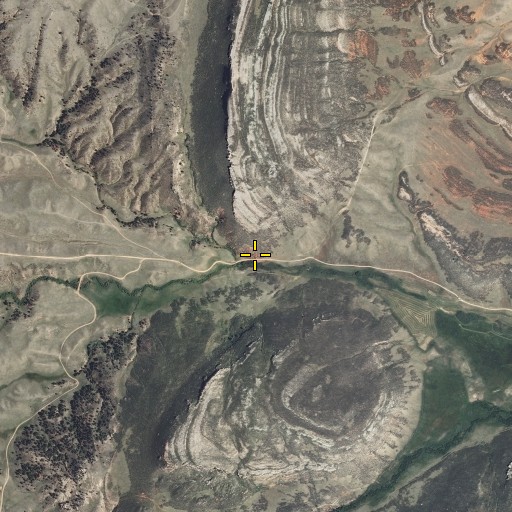 Aerial/Satellite Image of Cheyenne Pass, WY