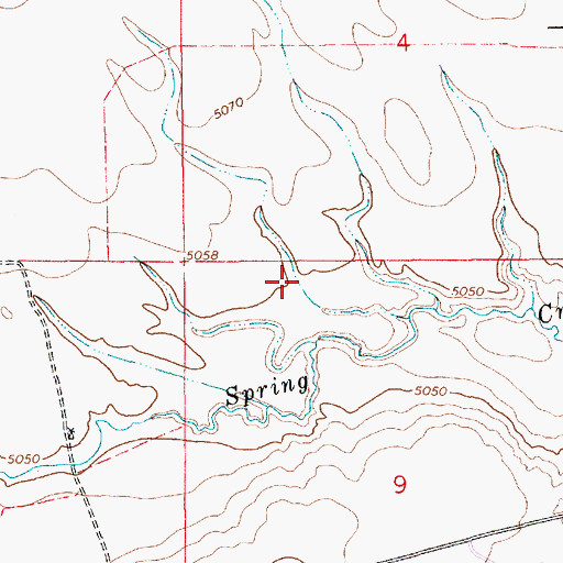 Topographic Map of Chivington Draw, WY