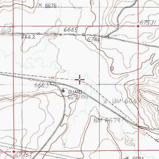 Topographic Map of Clear Creek, WY