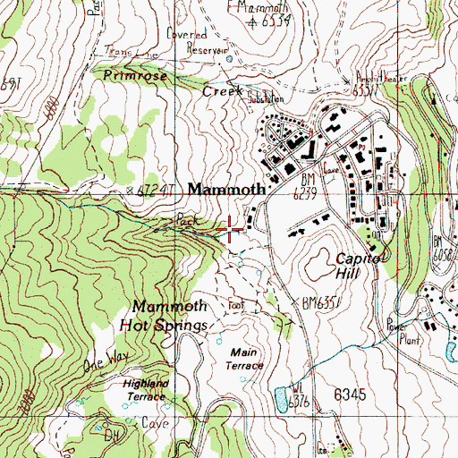 Topographic Map of Clematis Creek, WY