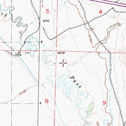 Topographic Map of Coal Bank Draw, WY
