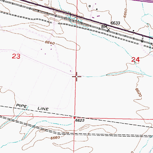 Topographic Map of Coal Creek, WY
