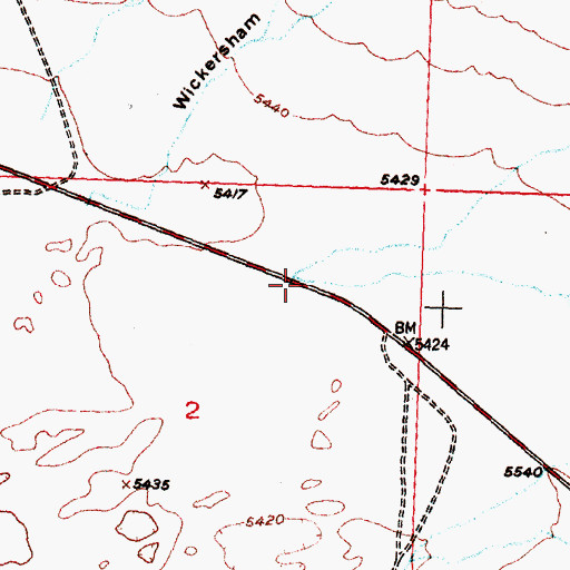 Topographic Map of Coal Draw, WY