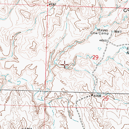 Topographic Map of Coal Draw, WY