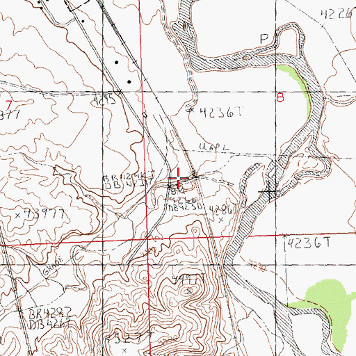 Topographic Map of Coal Draw, WY