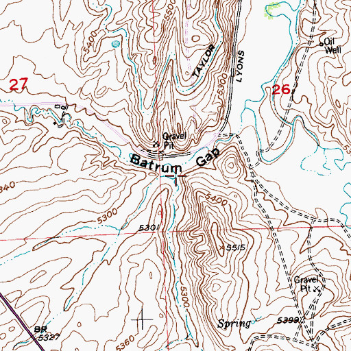 Topographic Map of Coal Gulch, WY