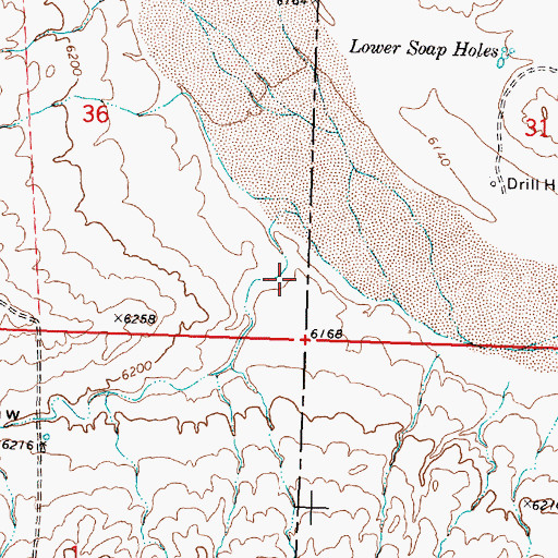 Topographic Map of Colloid Draw, WY