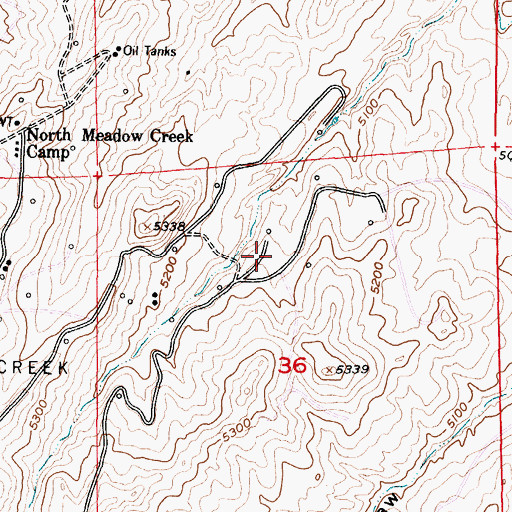 Topographic Map of Comer Ranch, WY