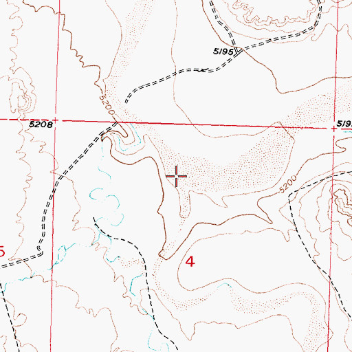 Topographic Map of Conant Creek, WY