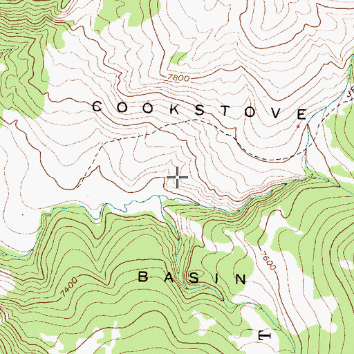 Topographic Map of Cookstove Basin, WY