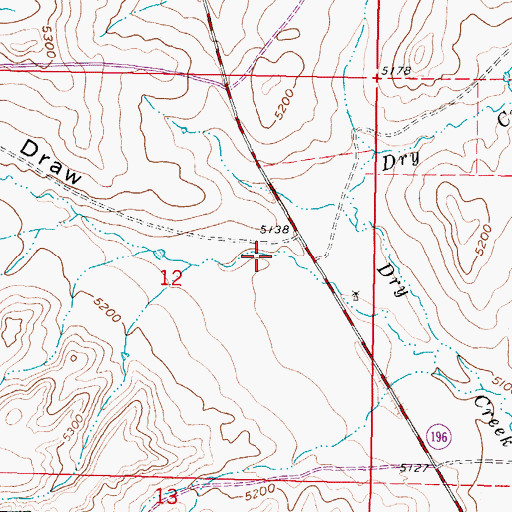 Topographic Map of Corpe Draw, WY