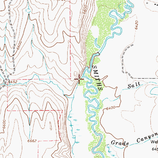 Topographic Map of Corral Creek, WY