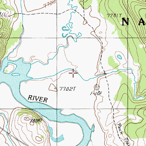 Topographic Map of Cottongrass Creek, WY