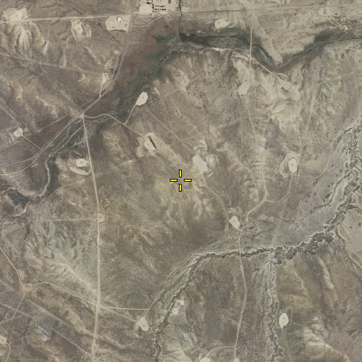 Aerial/Satellite Image of Cottonwood Creek Oil and Gas Field, WY