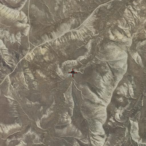 Aerial/Satellite Image of Cottonwood Trail Reservoir, WY