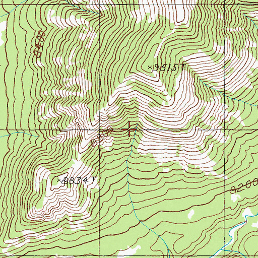 Topographic Map of Cowdell Waste Water Ditch, WY
