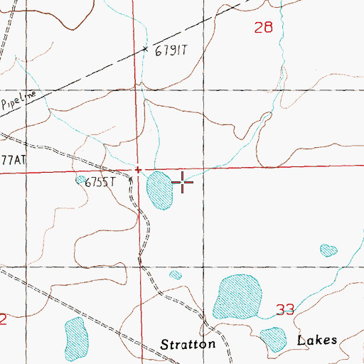 Topographic Map of Cyclone Draw, WY