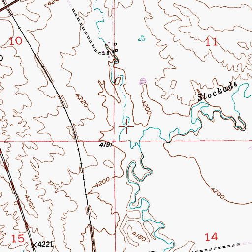 Topographic Map of Dairy Draw, WY