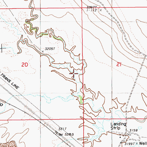 Topographic Map of Daly Creek, WY