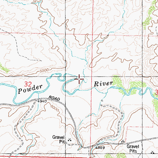 Topographic Map of Davis Draw, WY