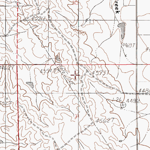 Topographic Map of Deep Draw, WY