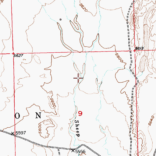 Topographic Map of Deer Creek, WY