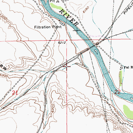Topographic Map of Demming Draw, WY