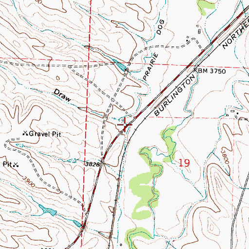 Topographic Map of Demple Draw, WY