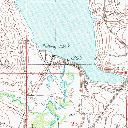 Topographic Map of Dempsey Creek, WY