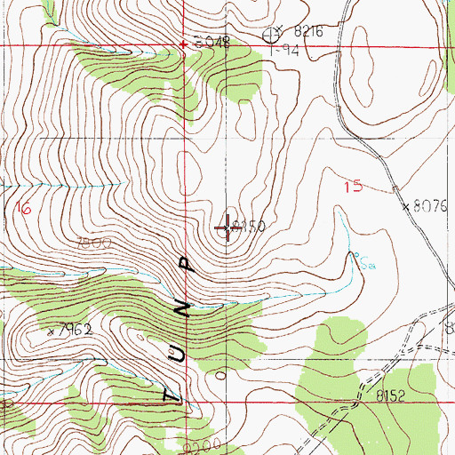 Topographic Map of Dempsey Ridge, WY